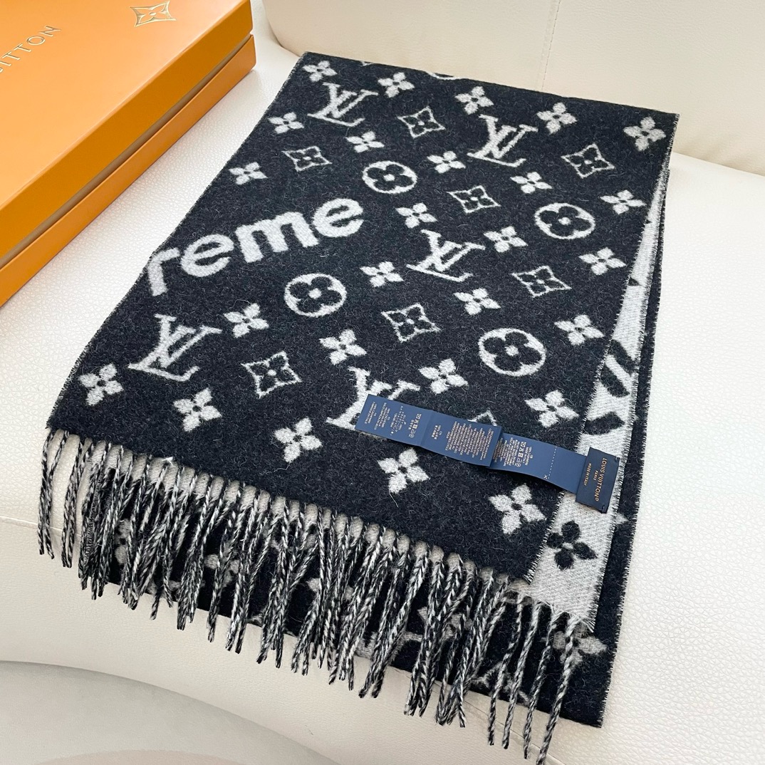 Louis Vuitton 最好的Su 软糯【LV Su LV联名围巾】 红透了半边天 达人标配 ~‼ 最好的品质‼ 软糯细腻‼ 90%羊毛