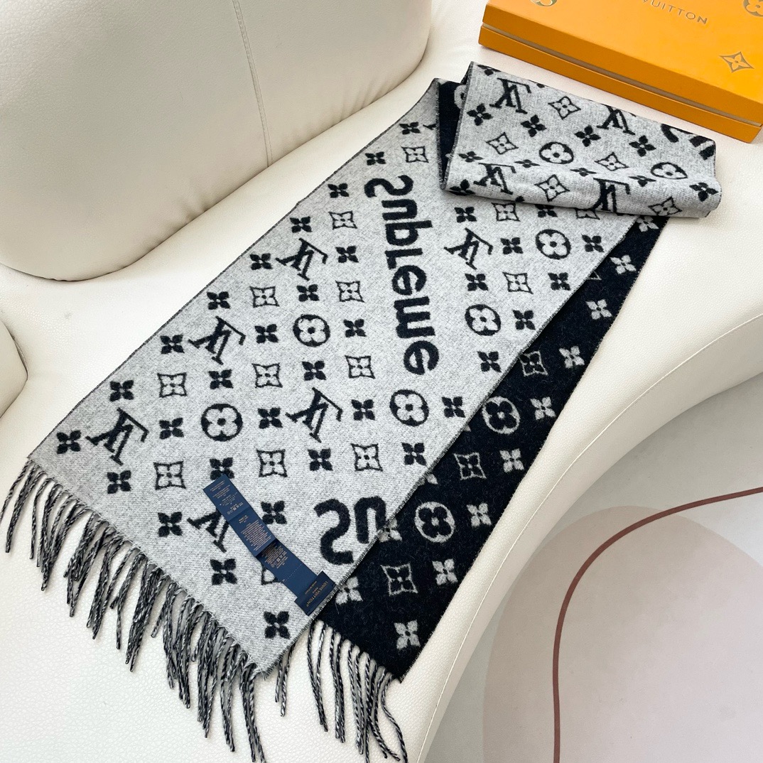 Louis Vuitton 最好的Su 软糯【LV Su LV联名围巾】 红透了半边天 达人标配 ~‼ 最好的品质‼ 软糯细腻‼ 90%羊毛