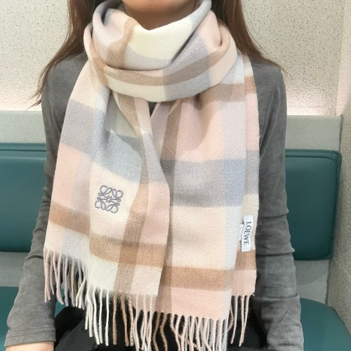 Loewe Neutral Cashmere Scarf, Classic Logo, Barcelona Cabinet Custom Design 1 Loewe Neutral Cashmere Scarf, Classic Logo, Barcelona Cabinet Custom Design