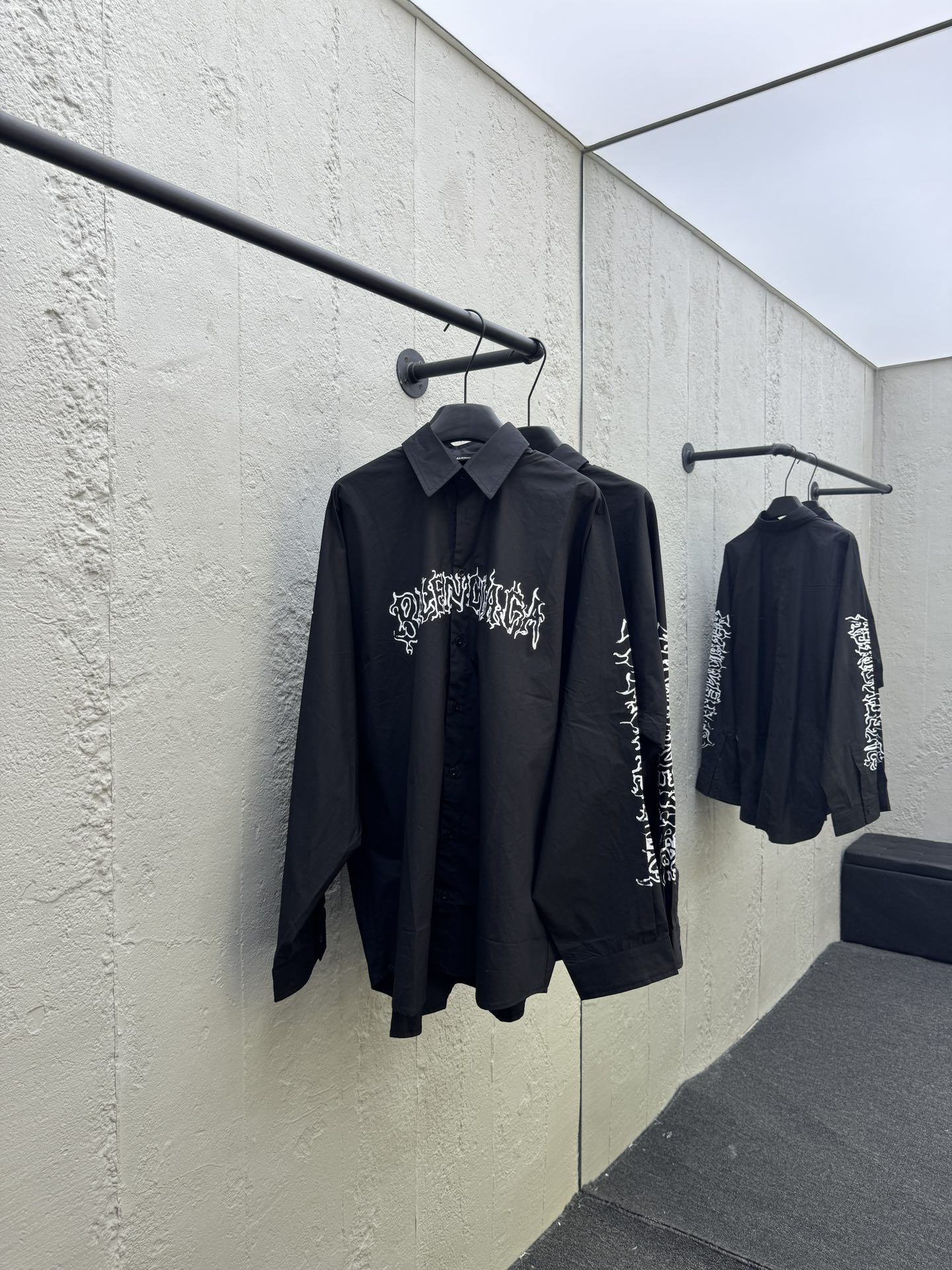 Balenciaga Sanskrit Letter Shirt - Clothes
