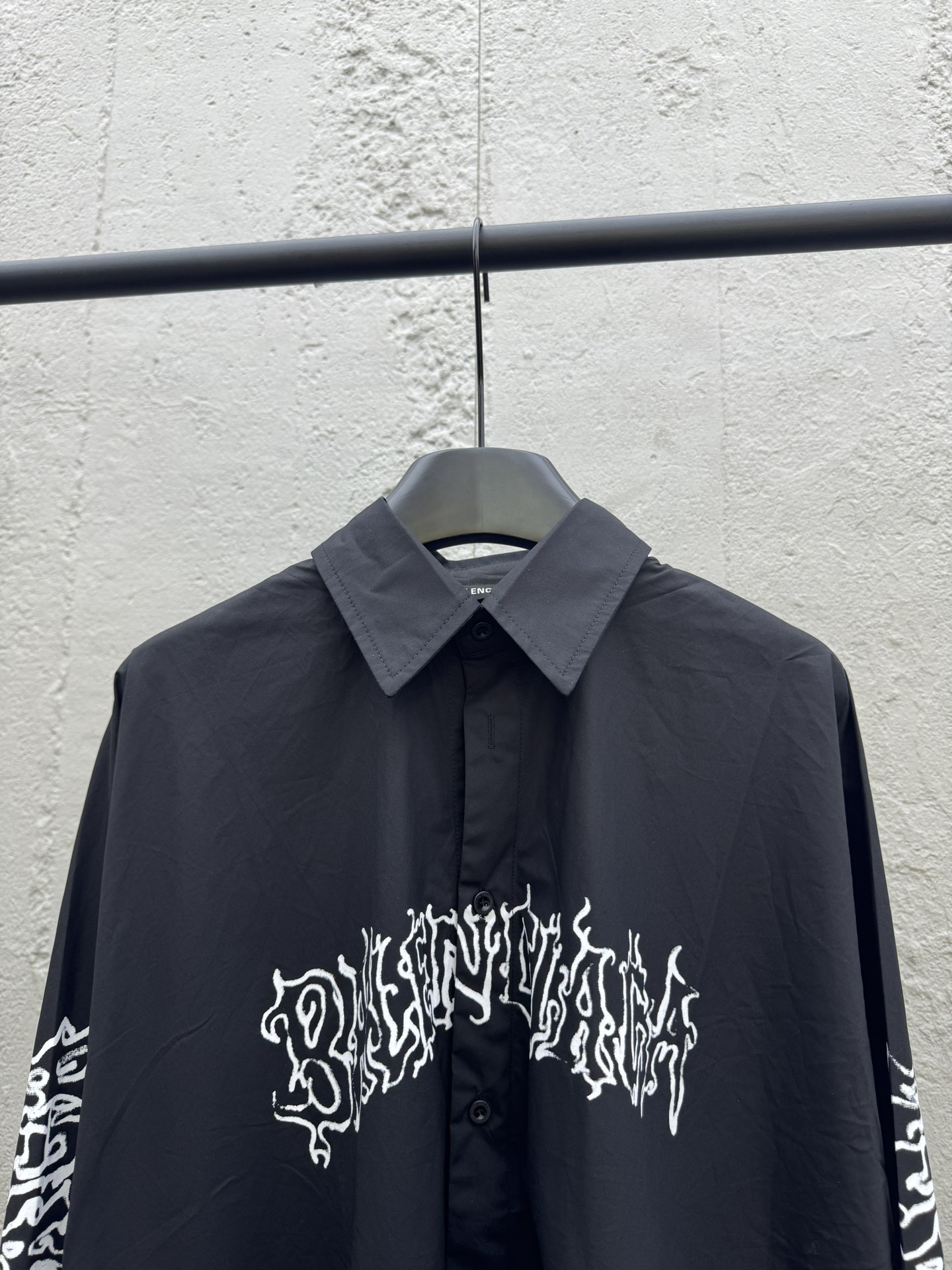 Balenciaga Sanskrit Letter Shirt - Clothes 3