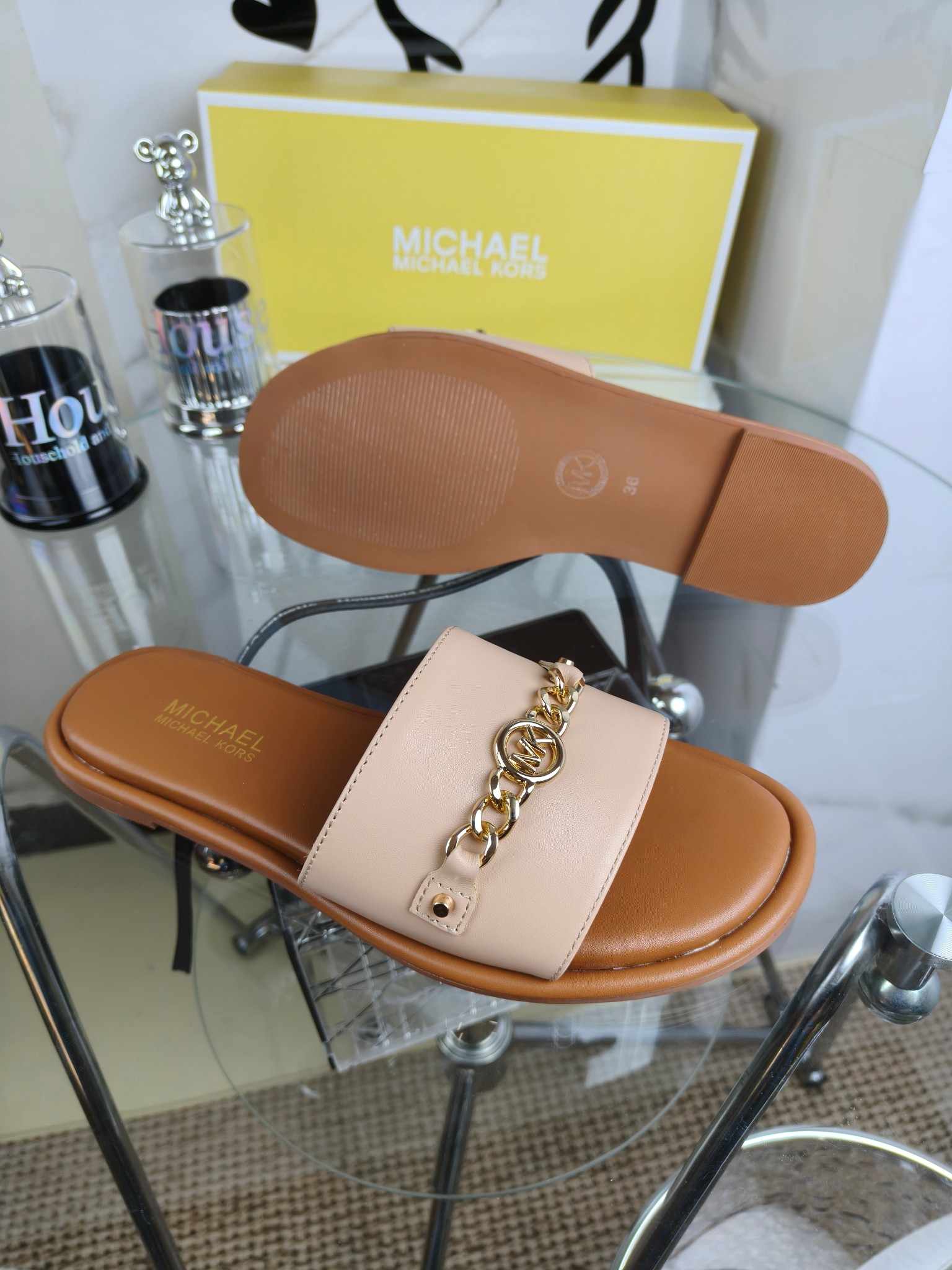 Exclusive 2025 Spring Edition MK Sandals for Women in Foreign Trade (Sizes 35, 41, 42) - 图片 7