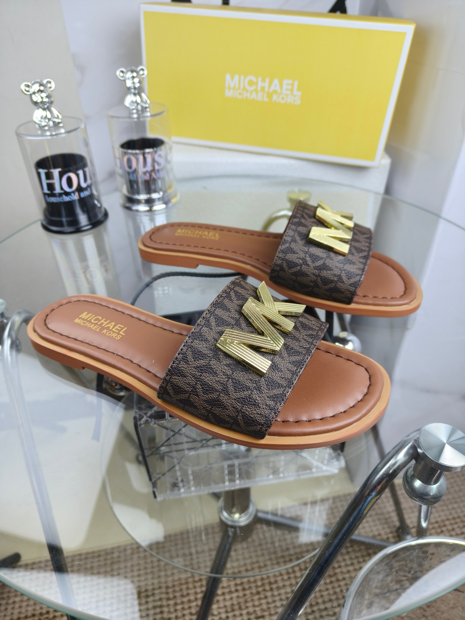 Exclusive 2025 Spring Edition Female MK Sandals for Foreign Trade, Sizes 35-42