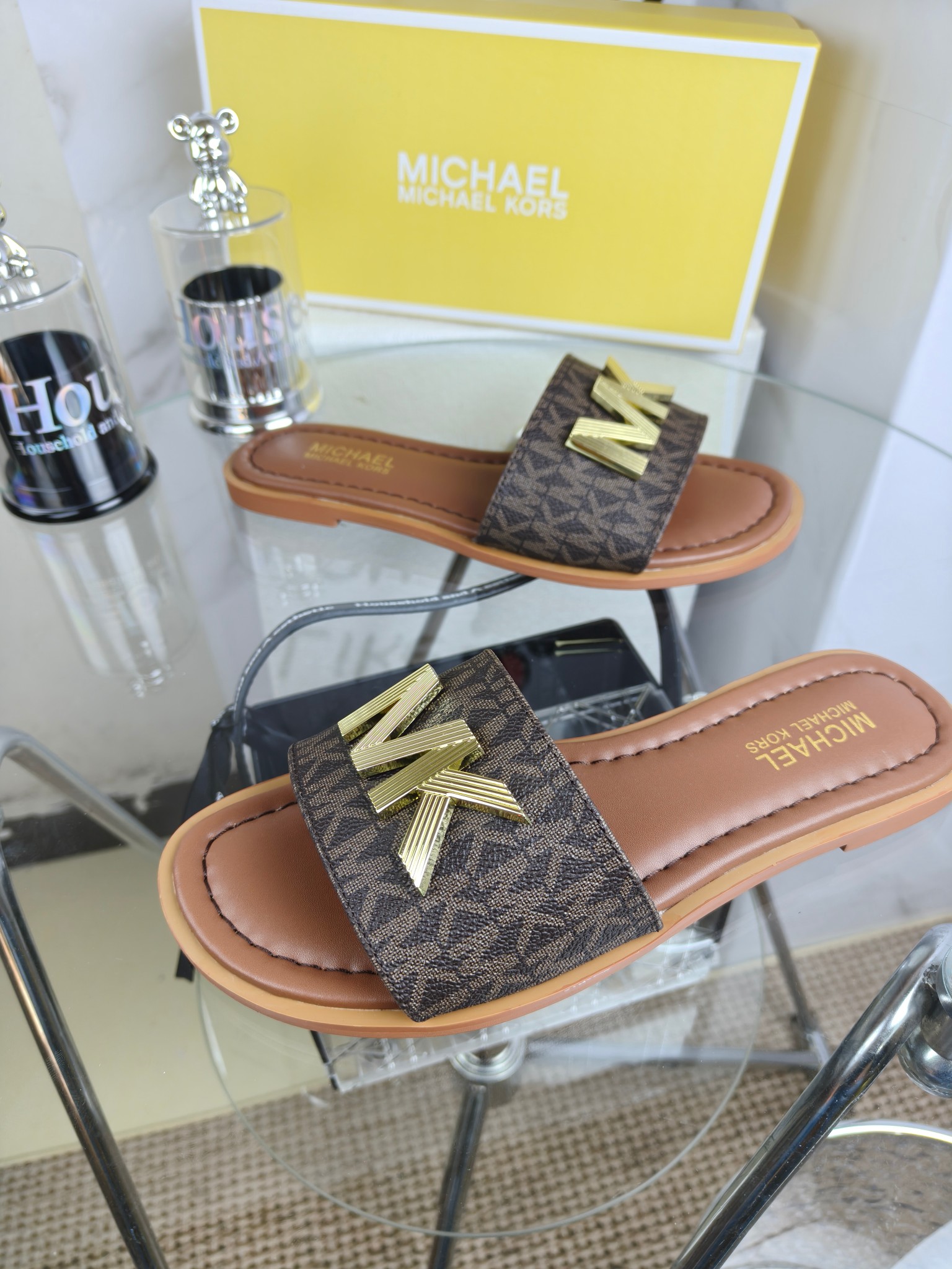 Exclusive 2025 Spring Edition Female MK Sandals for Foreign Trade, Sizes 35-42 - 图片 4