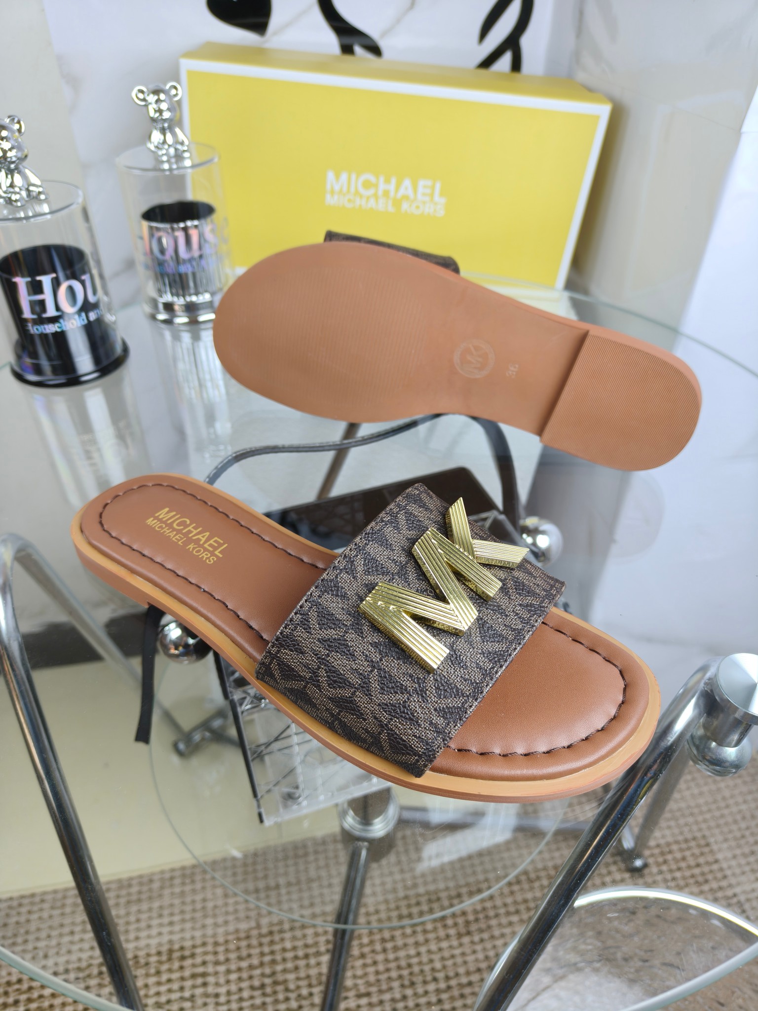 Exclusive 2025 Spring Edition Female MK Sandals for Foreign Trade, Sizes 35-42 - 图片 6