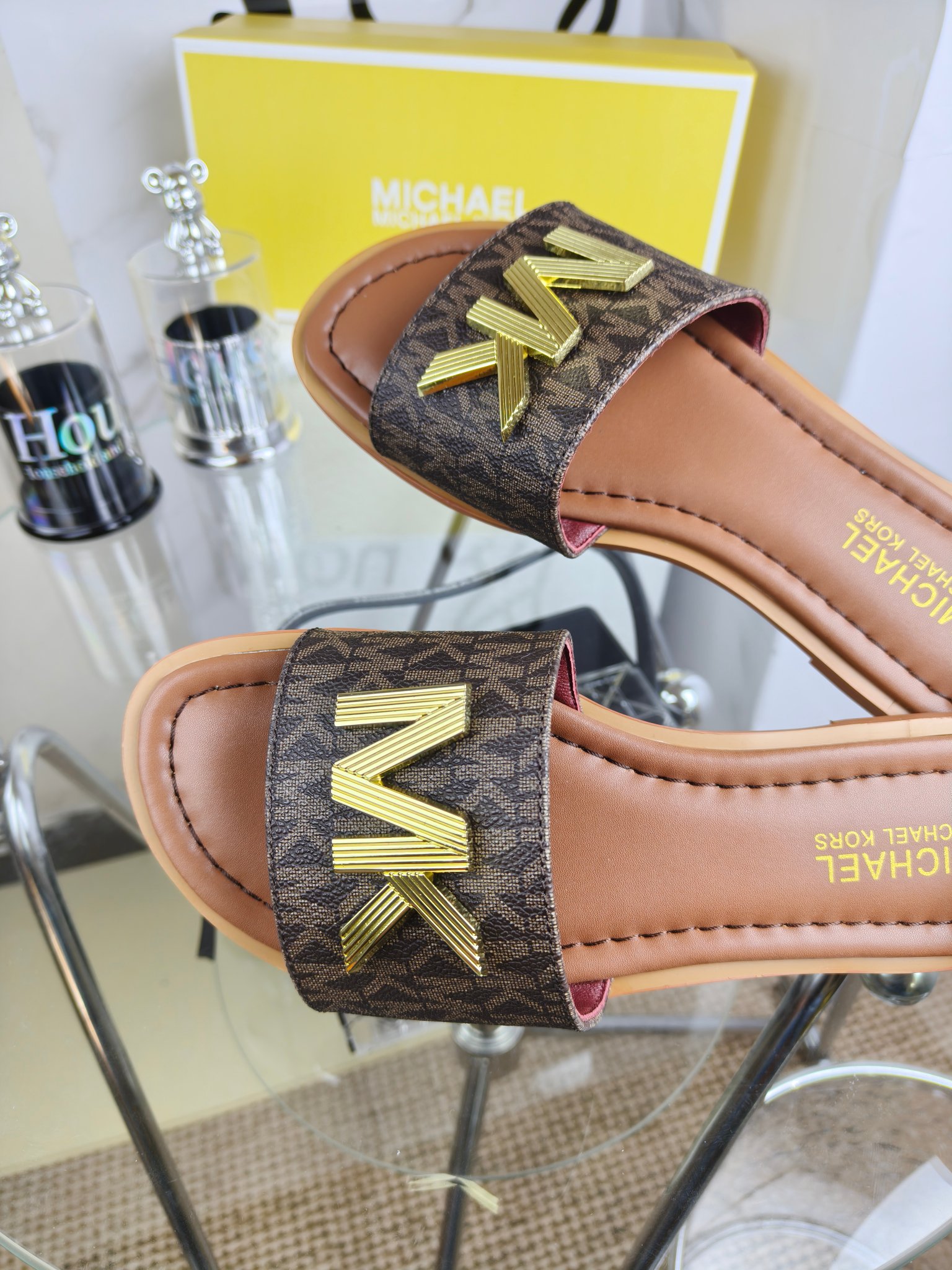 Exclusive 2025 Spring Edition Female MK Sandals for Foreign Trade, Sizes 35-42 - 图片 3