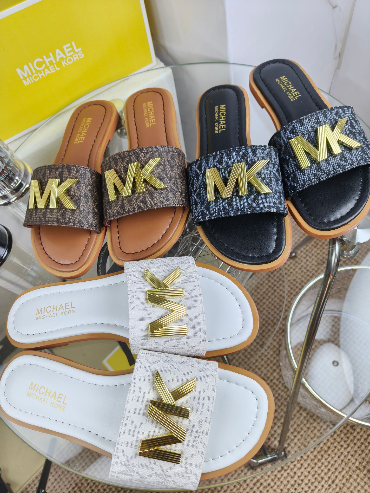 Exclusive 2025 Spring Edition MK Female Sandals for Foreign Trade, Sizes 35-42. - 图片 5