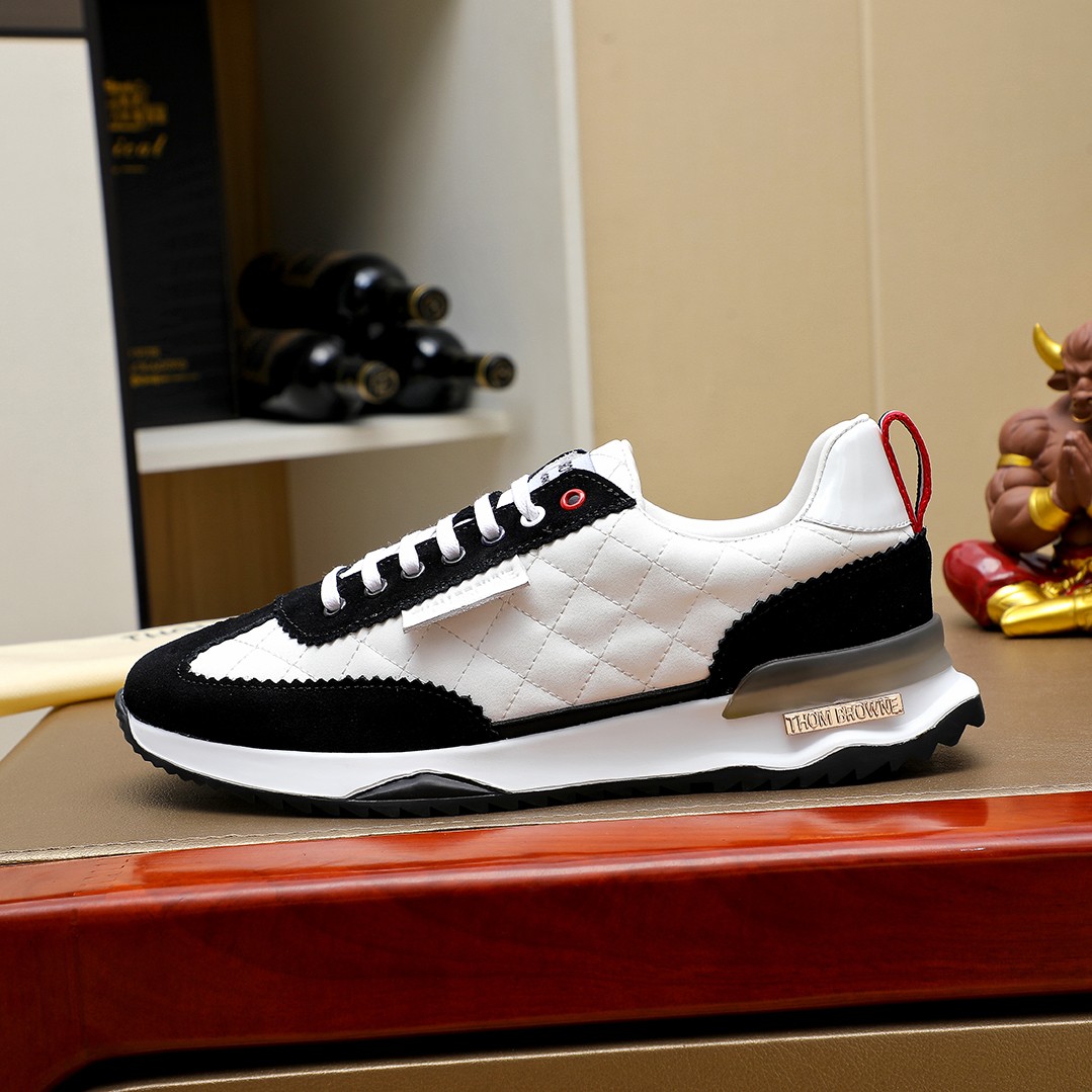 נעליים קז'ואל לגברים Thom Browne - עור שחור ושחור 6 a1728448400881 8555