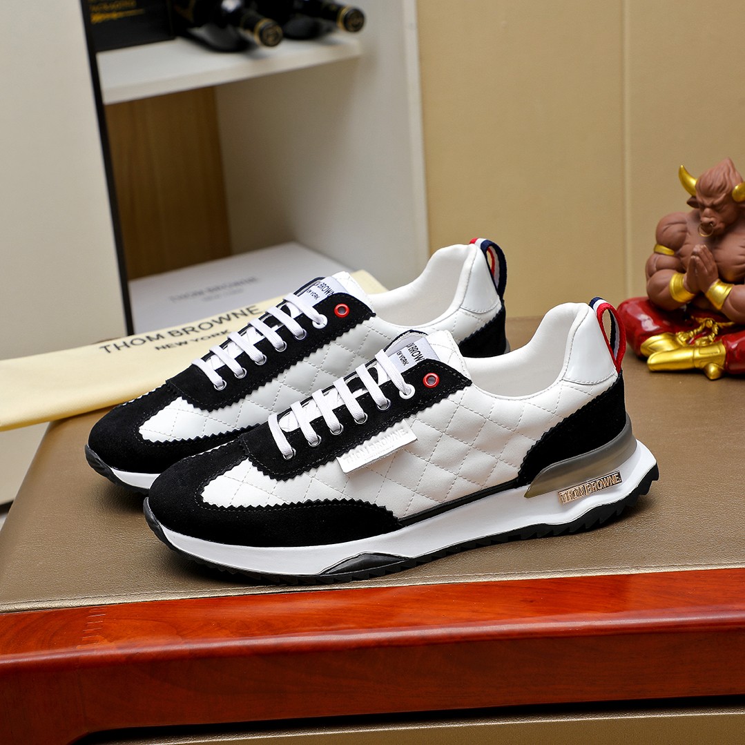 נעליים קז'ואל לגברים Thom Browne - עור שחור ושחור 3 a1728448400882 0538
