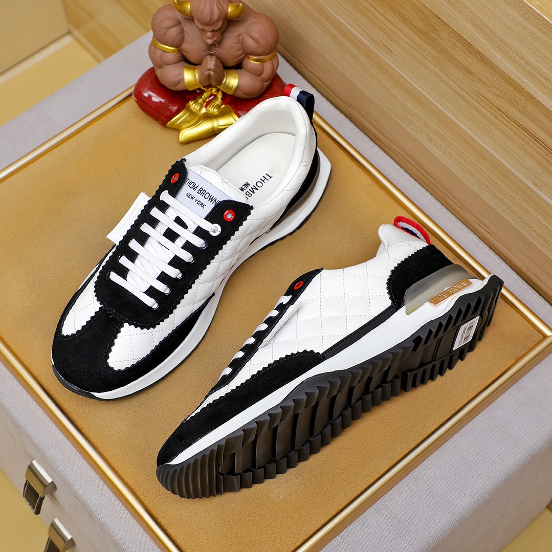 נעליים קז'ואל לגברים Thom Browne - עור שחור ושחור 5 a1728448400884 6876