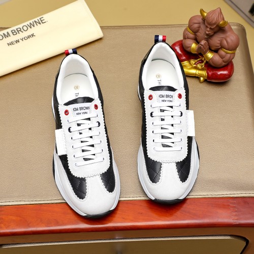 Thom Browne Men's Leather Sneakers - Stylish, Comfortable, and High-Quality 1 Thom Browne Men's Leather Sneakers - Stylish, Comfortable, and High-Quality