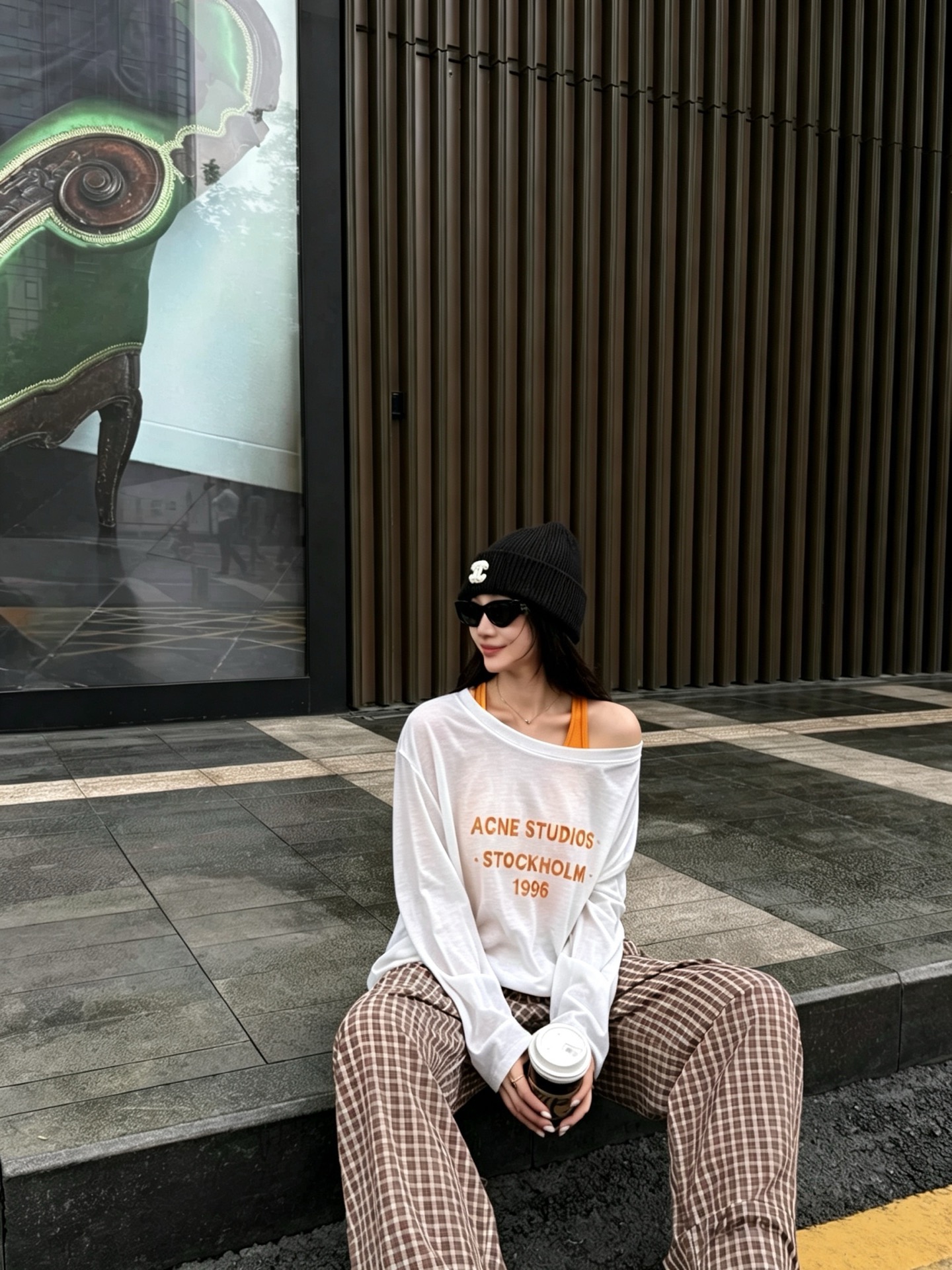 NO:947510,Orange soda outfit is online, retro two-piece set, full of lazy atmosphere,,19860909橘子汽水穿搭上线 复古两件套 慵懒氛围感拉满,,,Women's clothing