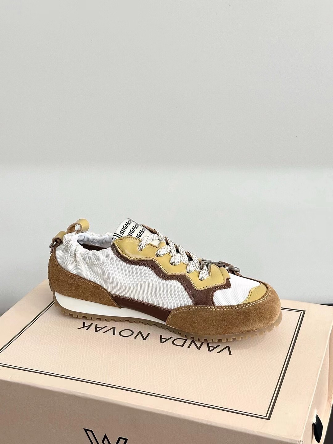 SUGARSU Retro Colorblock Ballet Sneakers with Cute Buckle Design 8 a1744461936170 3672