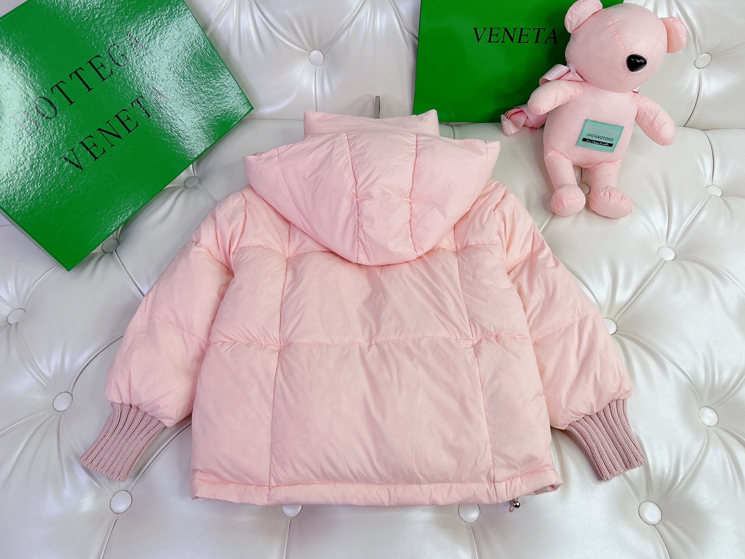Winter Cotton Dress: Child-Sized BOTTEGA VENETA Design, Warm and Stylish, 120-170 cm - 图片 2