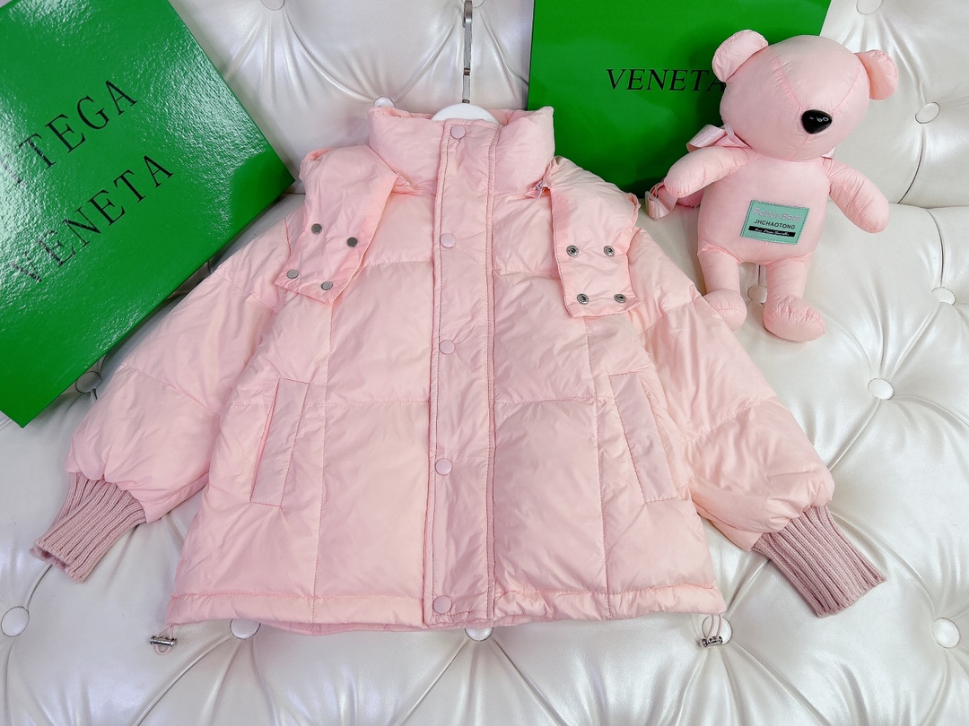Winter Cotton Dress: Child-Sized BOTTEGA VENETA Design, Warm and Stylish, 120-170 cm - 图片 3