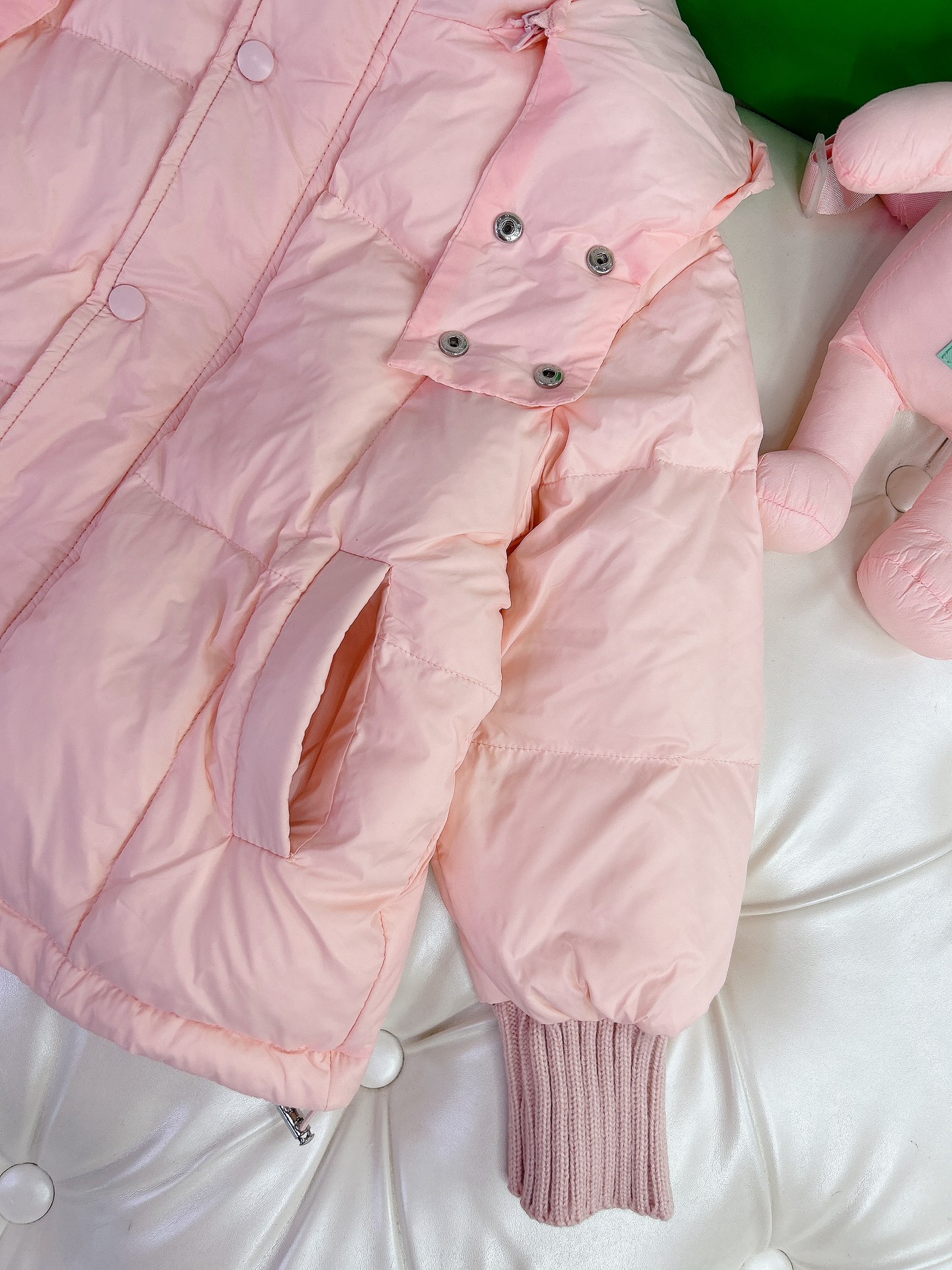 Winter Cotton Dress: Child-Sized BOTTEGA VENETA Design, Warm and Stylish, 120-170 cm - 图片 5