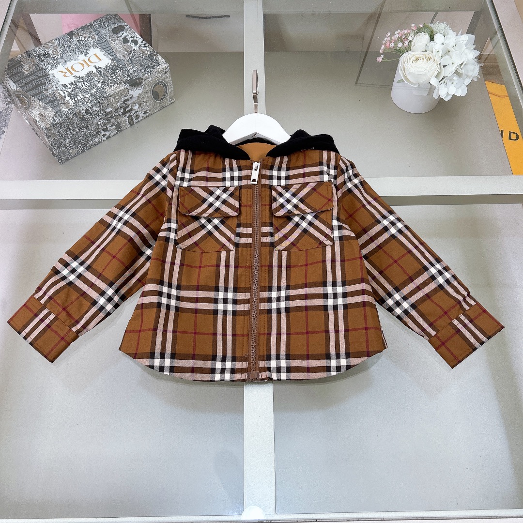 Burberry Clothing Coats & Jackets Shirts & Blouses Brown Hooded Top