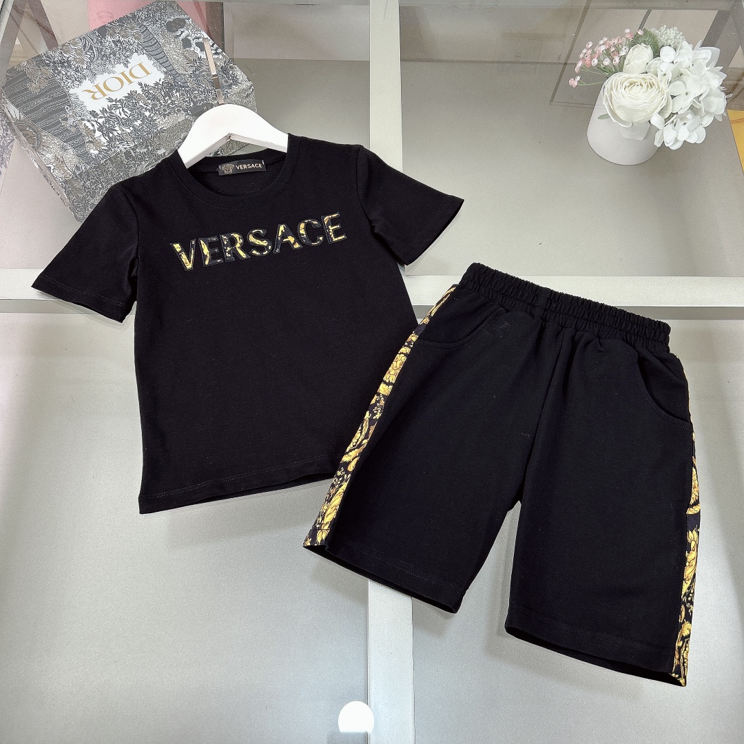 New Children’s Polo Suit with Excellent Embroidery in Van Sage’s Netted Cotton, Size 100-150cm - 图片 3