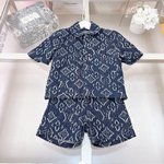 Louis Vuitton Clothing Kids Clothes Two Piece Outfits & Matching Sets Blue Kids Boy Girl Spring Collection