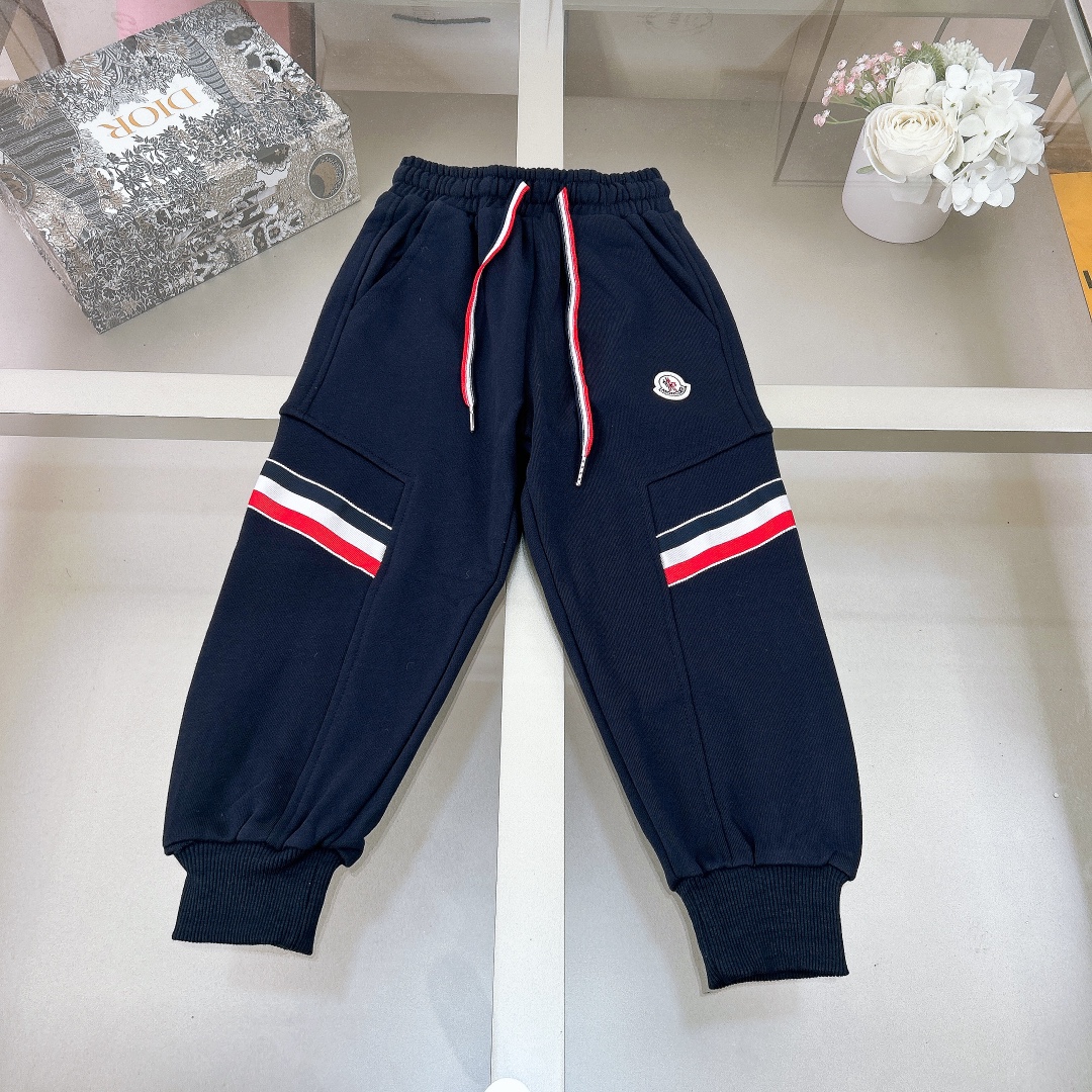 Moncler Clothing Pants & Trousers Embroidery Cotton Spring Collection Fashion Casual