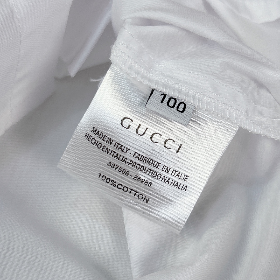 “GUCC* Defined Series: Doll-Collar Skirts and Cotton Shirts, Original 1:1 Cowboy Design” - 图片 6