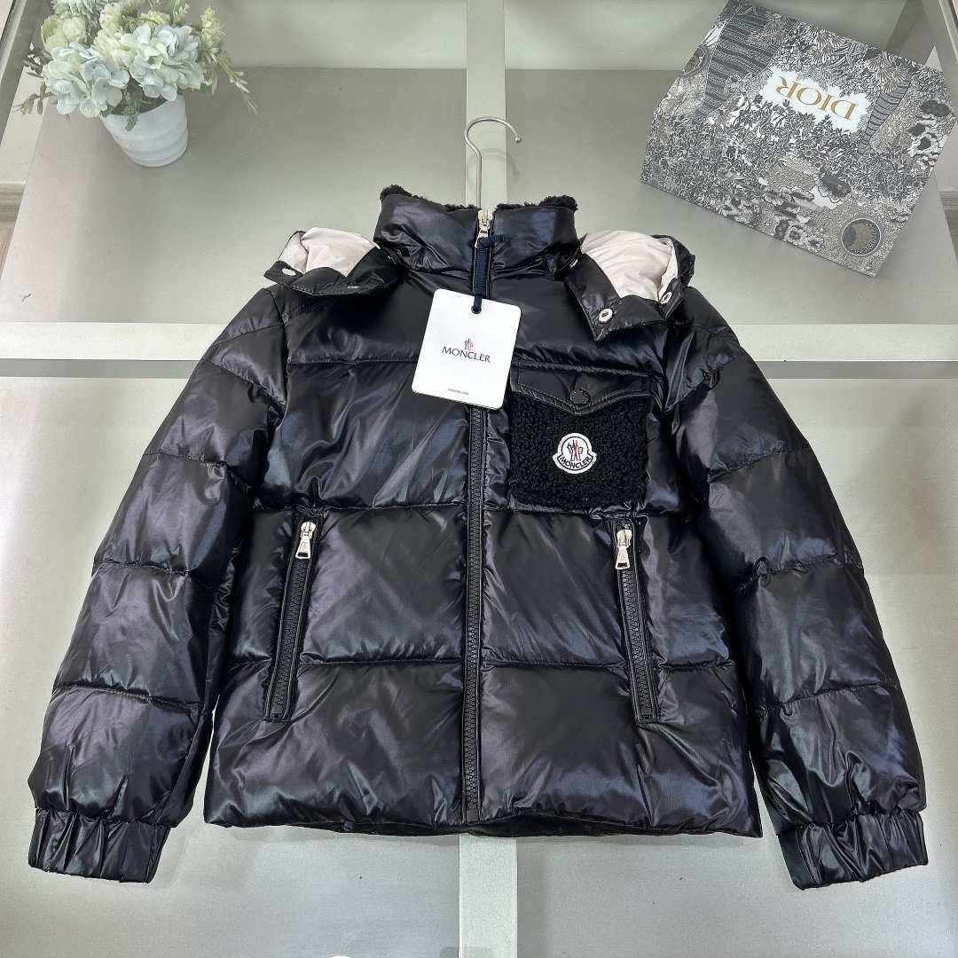 Moncler Odzież Płaszcze & kurtki Kurtka puchowa Odzież dziecięca Biały Dzieci Dziewczyna Unisex Biała kaczka w dół