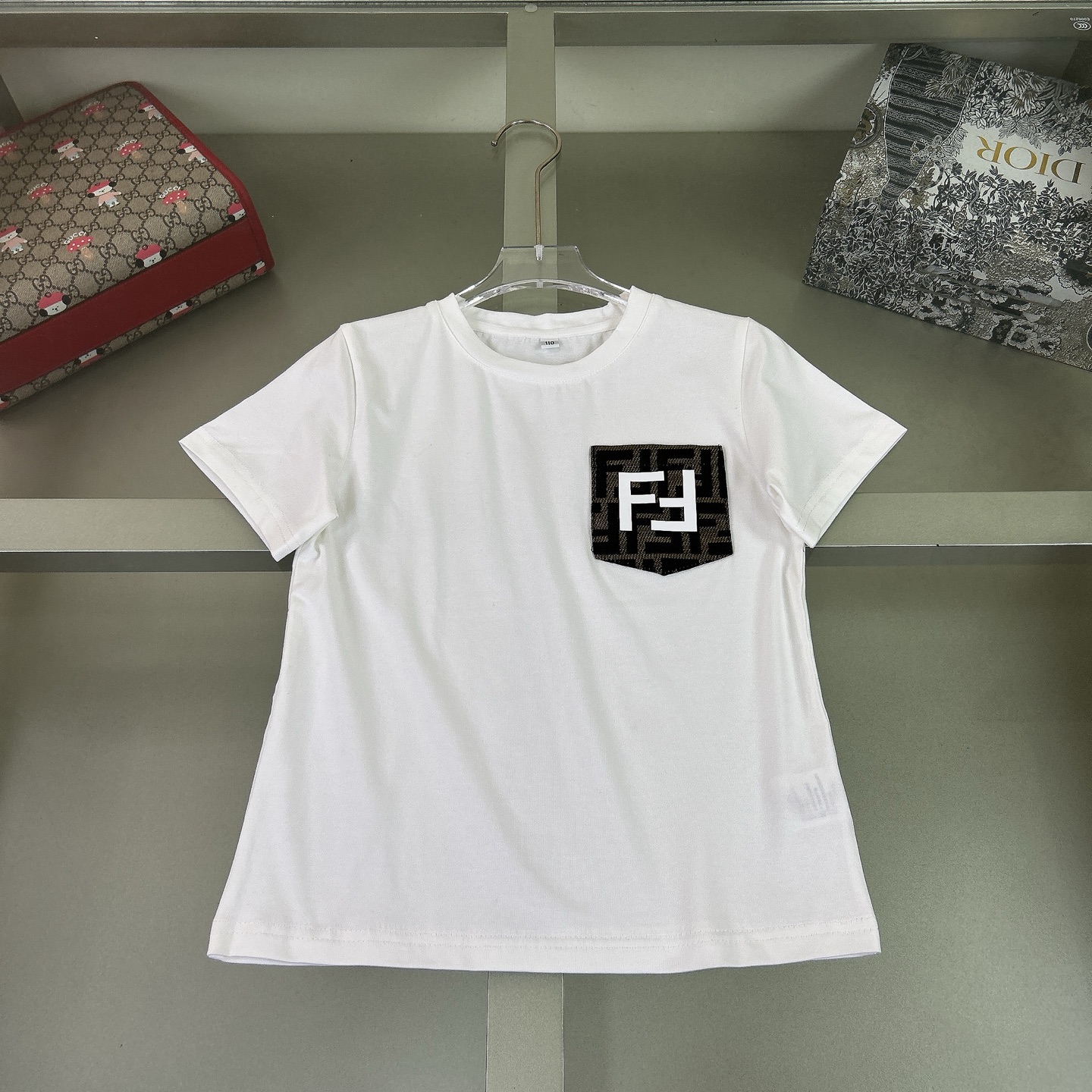 Fendi Kids' Cotton Blend Set: Short-Sleeve Tee and Patterned Shorts Set 4 i1740990184082 1717 0 2