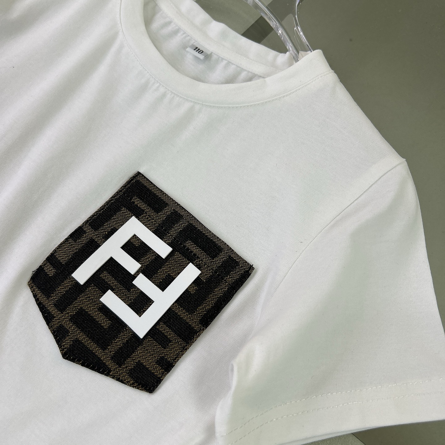 Fendi Kids' Cotton Blend Set: Short-Sleeve Tee and Patterned Shorts Set 6 i1740990184161 8495 0 4