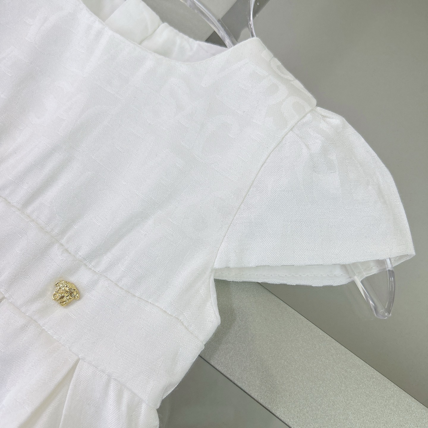 Original Tailor-Made Cotton Dress with Hardware Decorations, Spot Delivery, Size 73-110. - 图片 5