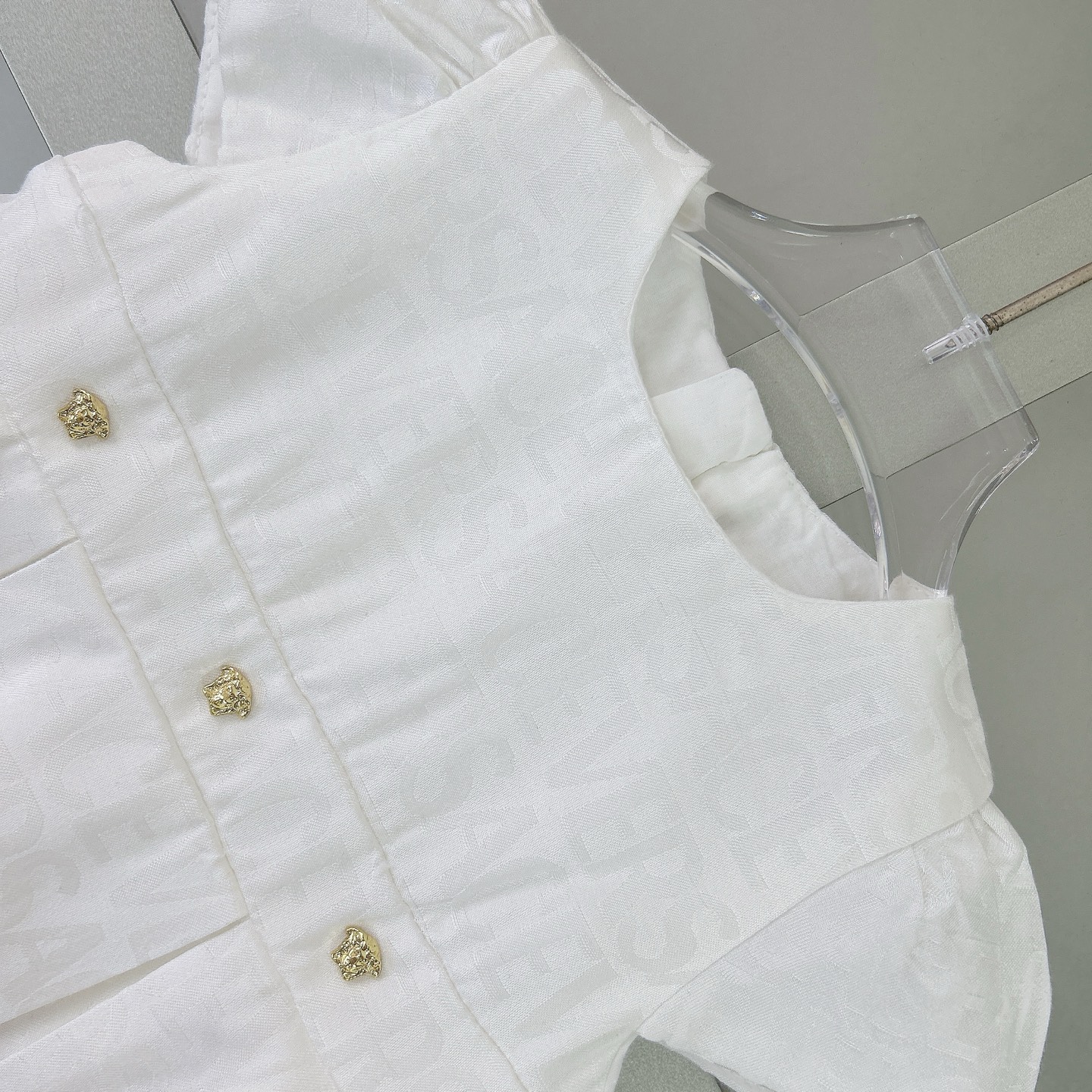 Original Tailor-Made Cotton Dress with Hardware Decorations, Spot Delivery, Size 73-110. - 图片 7