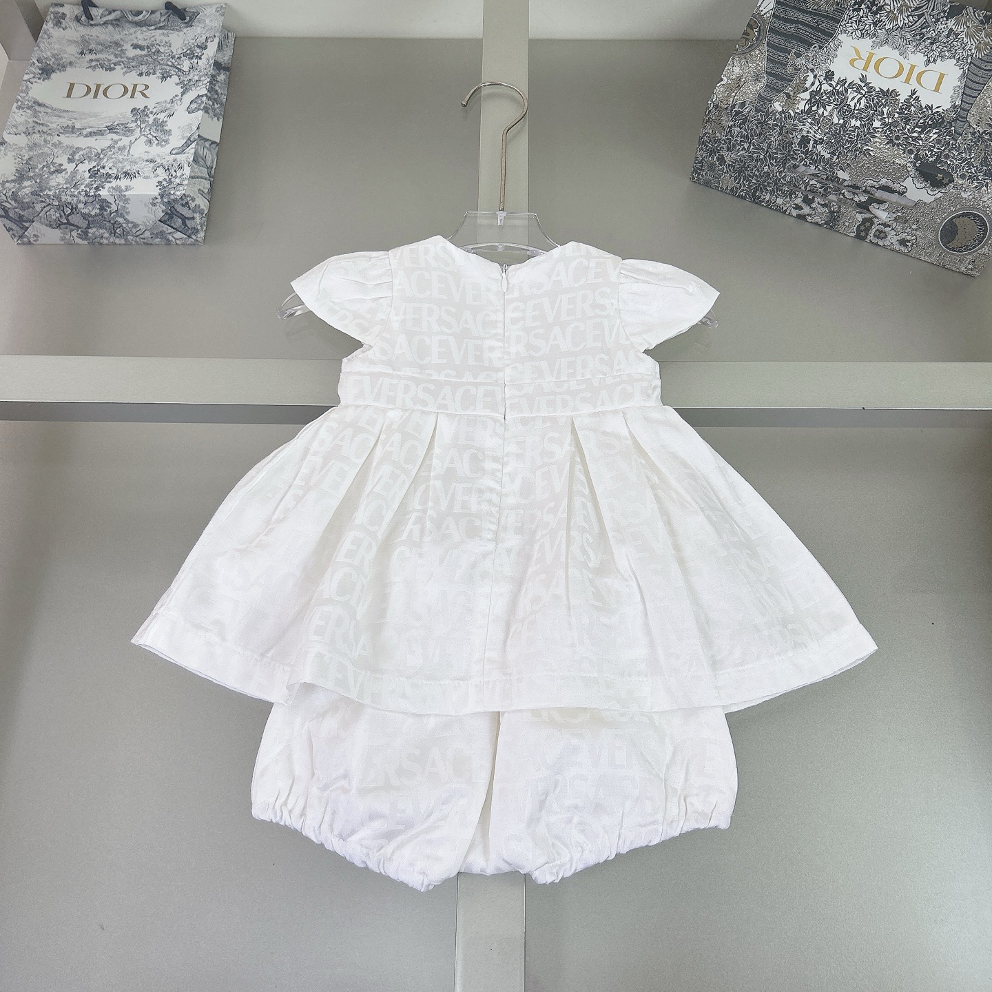Original Tailor-Made Cotton Dress with Hardware Decorations, Spot Delivery, Size 73-110. - 图片 3
