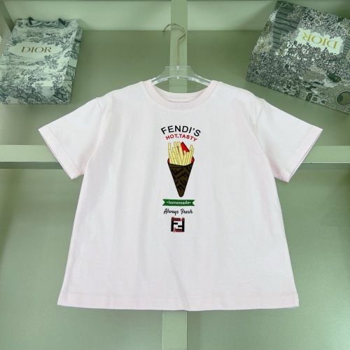 Fendi Kids' Graphic Print Cotton T-Shirt for Boys and Girls, Sizes 110-160cm 1 Fendi Kids' Graphic Print Cotton T-Shirt for Boys and Girls, Sizes 110-160cm
