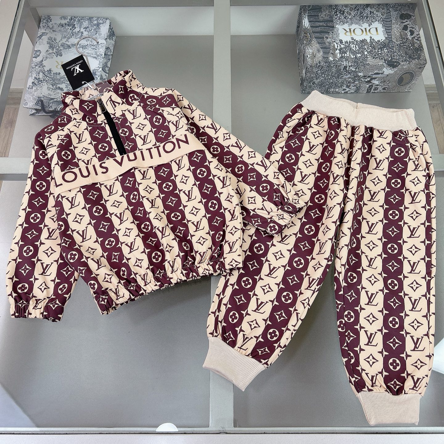 Louis Vuitton Inspired Kids Tracksuit - Designer Style, Comfortable Fit