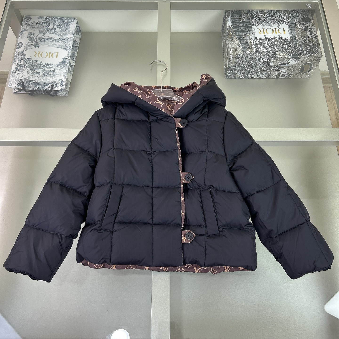Louis Vuitton Kids' Reversible Down Puffer Jacket - Stylish & Warm