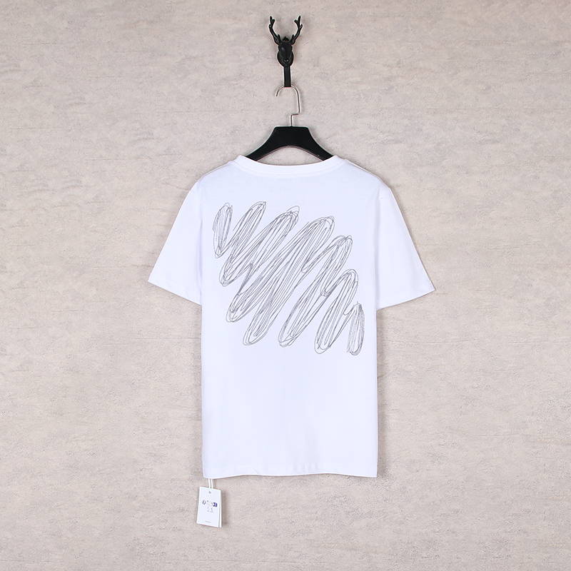Off White Arrow Embroidery T-Shirt: Street Style Must-Have! - 图片 4