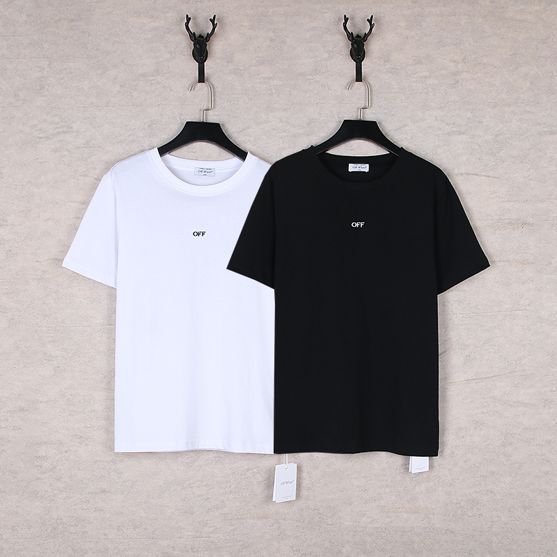 Off White Arrow Embroidery T-Shirt: Street Style Must-Have! - 图片 2