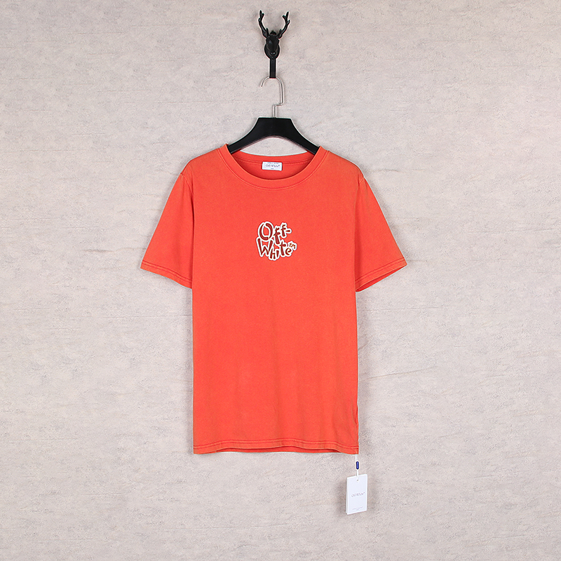 Fashionable Off White T-Shirts: Orange Energy, Black Classic, Unique Design Sense - 图片 3