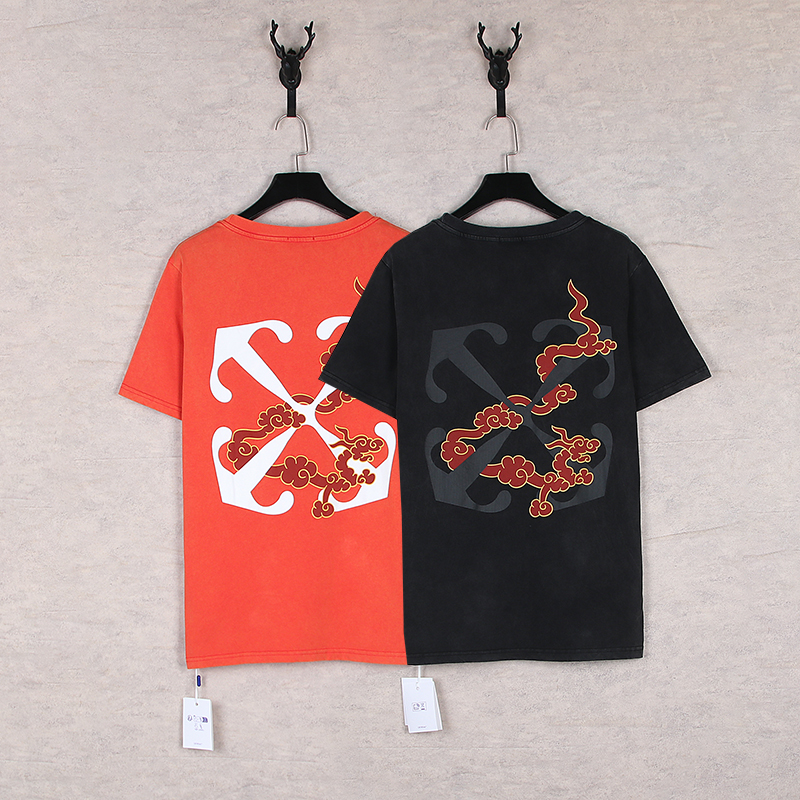 Fashionable Off White T-Shirts: Orange Energy, Black Classic, Unique Design Sense - 图片 2