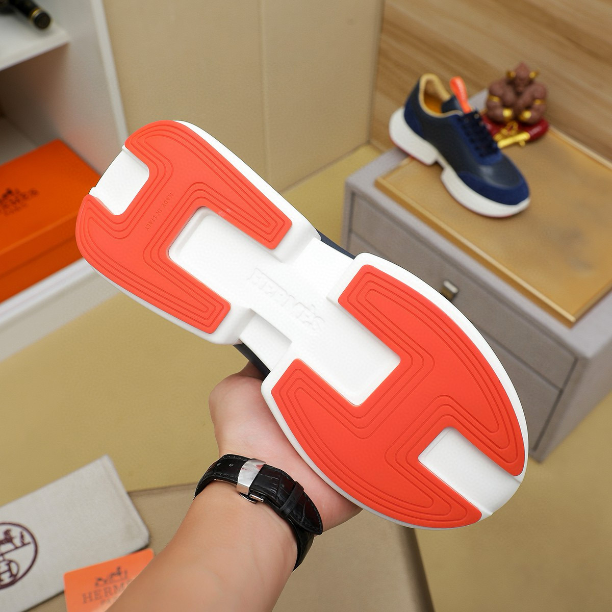 爱马仕 Hermès 经典高奢皮鞋男鞋女鞋鞋履高跟鞋 #C0CE3C2B 9