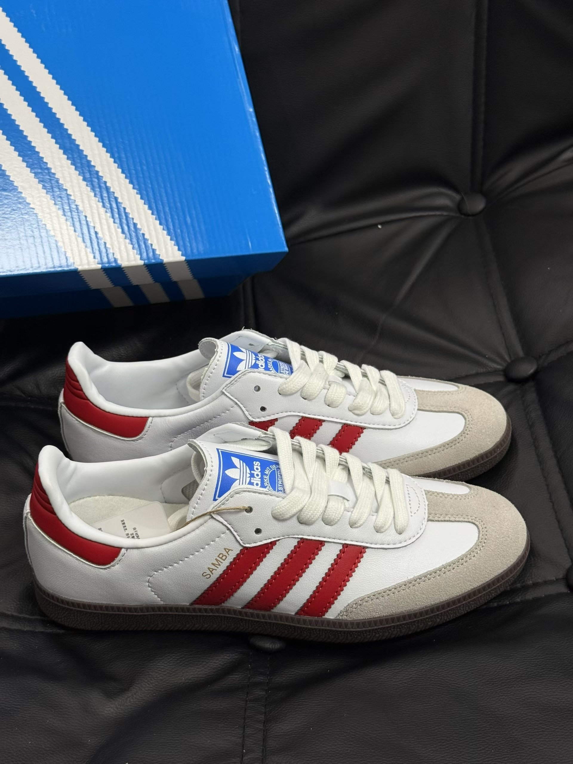 Adidas Samba OG Sporty & Rich Cream Blue Shoes, Limited Edition Sneakers 4 a1754432349585 4330