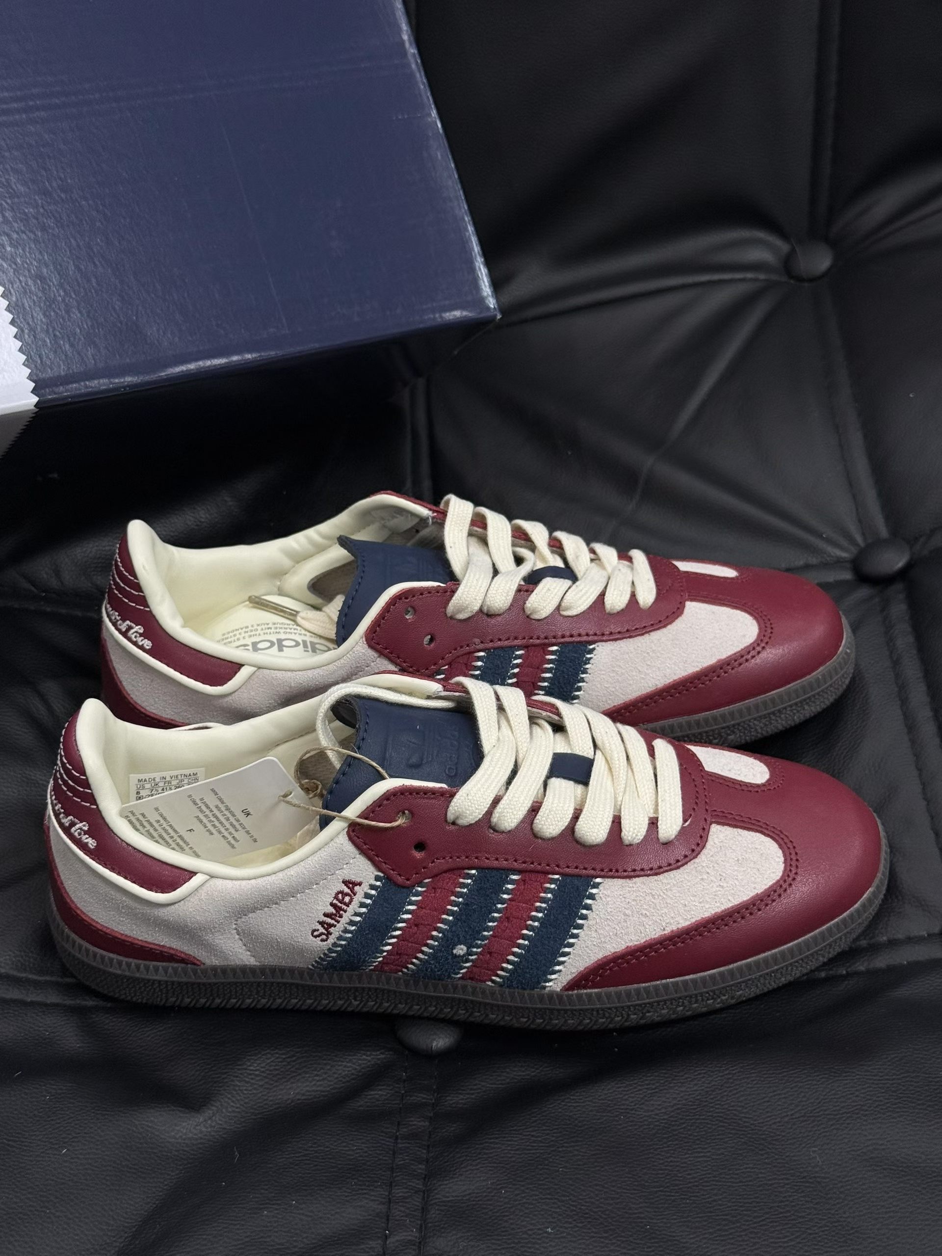 Adidas Samba OG Sporty & Rich Cream Blue Shoes, Limited Edition Sneakers 5 a1754432349706 5421
