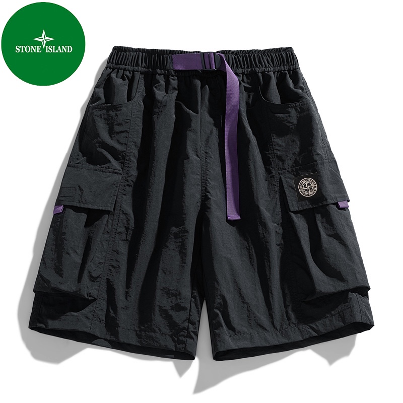 Stone Island Clothing Shorts Apricot Color ArmyGreen Black Green Pink Purple Summer Collection Beach