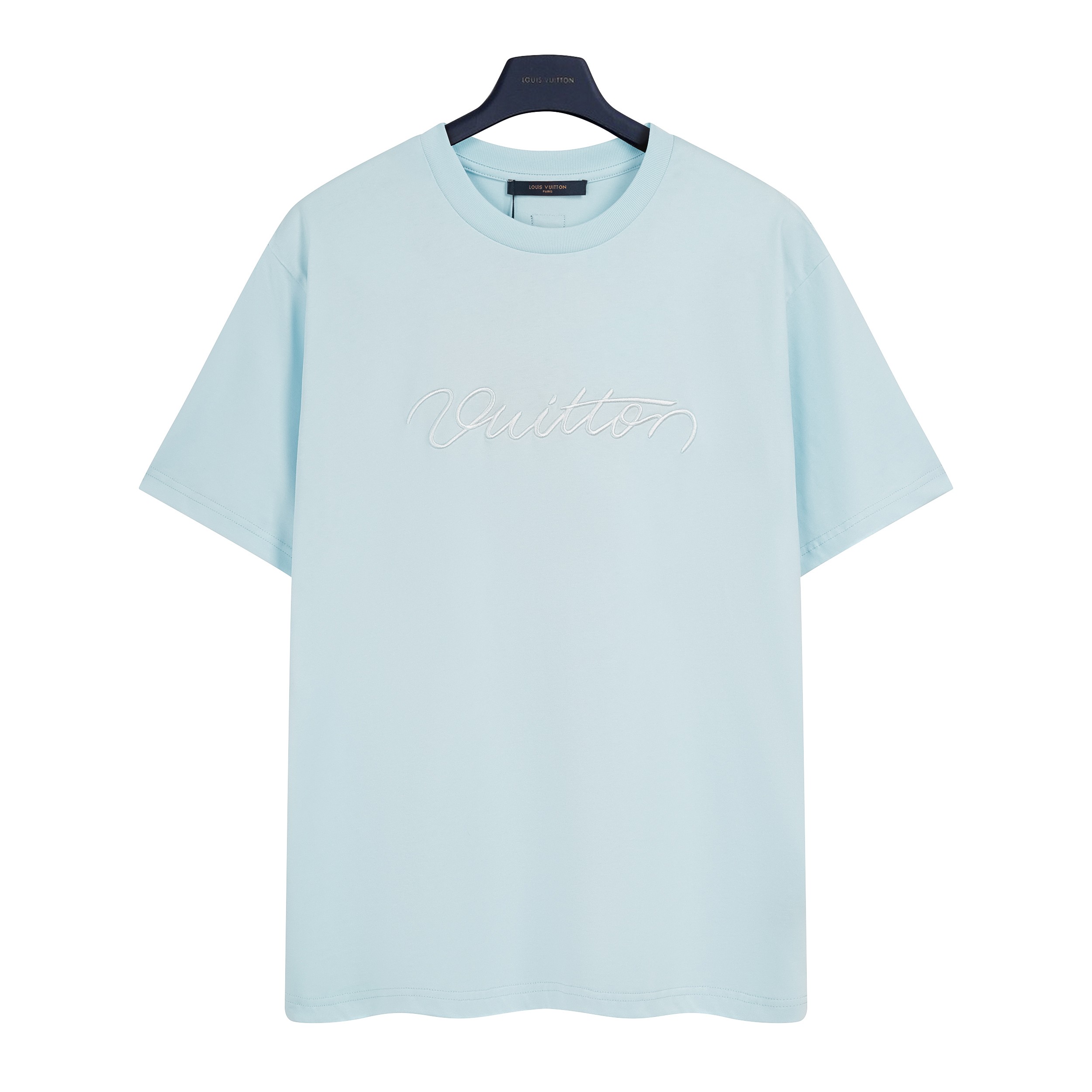 Louis Vuitton Men's Short Sleeve T-Shirt With Embroidered Signature Logo