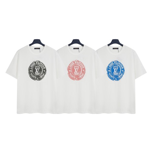 Louis Vuitton Men's White Cotton T-Shirt with Nautical Print, Casual Fit 1 Louis Vuitton Men's White Cotton T-Shirt with Nautical Print, Casual Fit