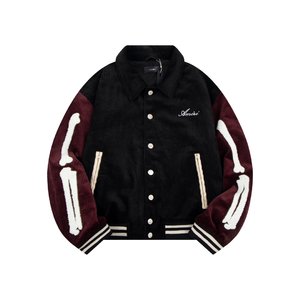 Shop Cheap High Quality 1:1 Replica AMI Clothing Coats & Jackets Black Burgundy Red White Sewing Unisex Corduroy Cotton Silk Vintage