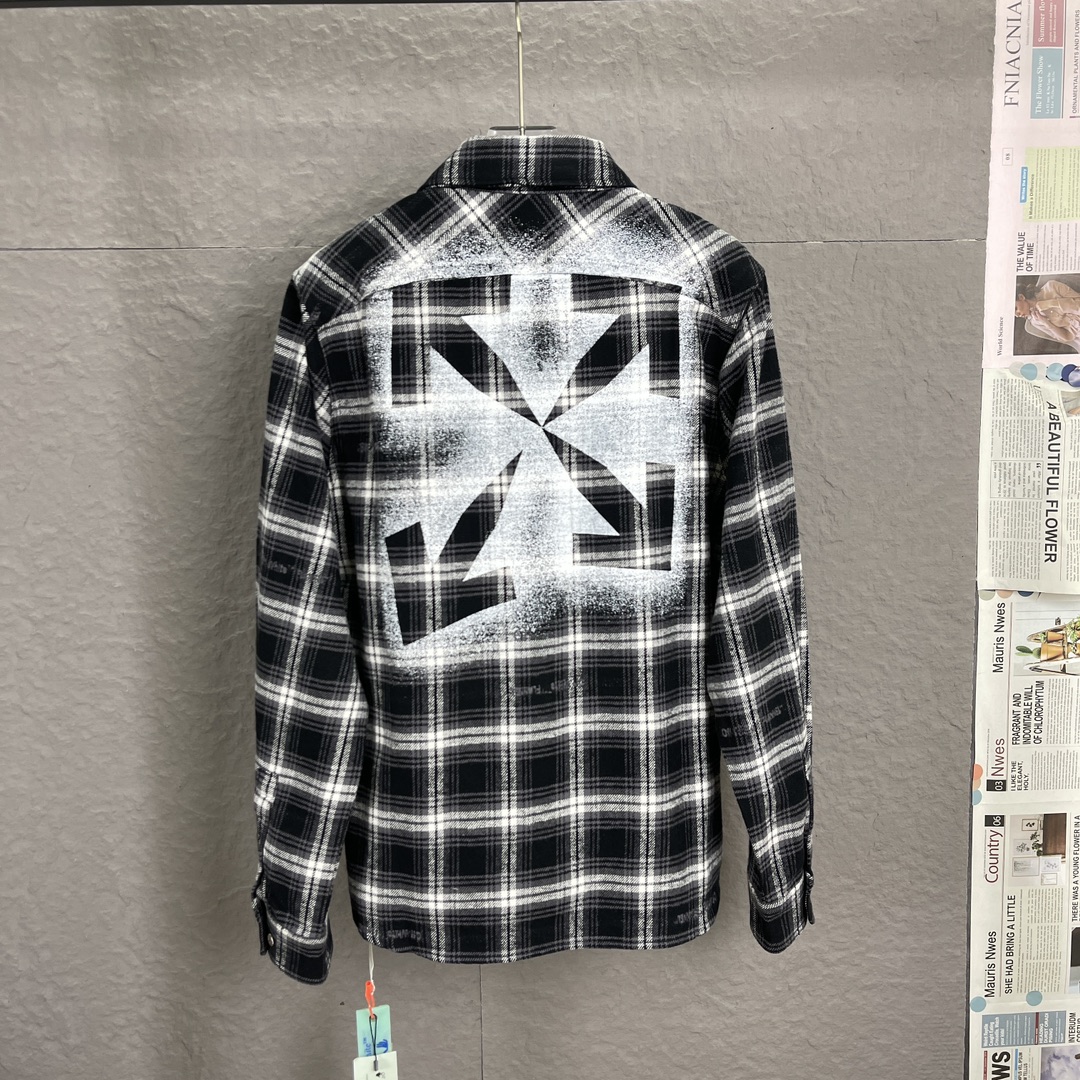 High-quality OFF WHITE C/O Virgil Abloh Snowflake Arrow Shirt 20SS Collection - 图片 2