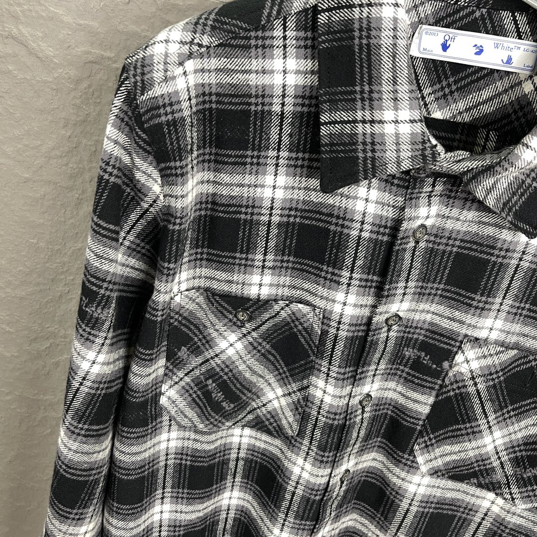 High-quality OFF WHITE C/O Virgil Abloh Snowflake Arrow Shirt 20SS Collection - 图片 4