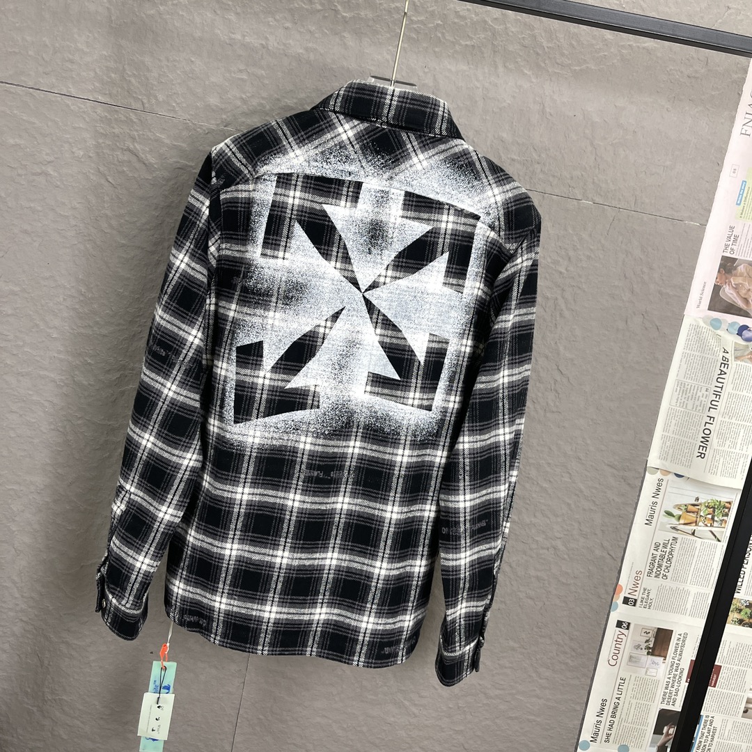 High-quality OFF WHITE C/O Virgil Abloh Snowflake Arrow Shirt 20SS Collection - 图片 8