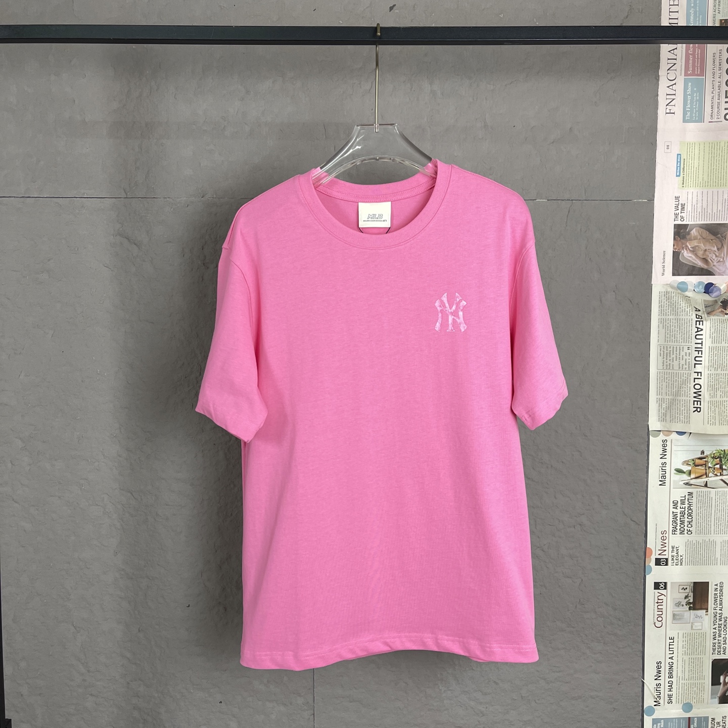 /A01 Versión alta, MLB 300 gramos, proceso de espuma, nuevo modelo 25, camiseta con gran logo impreso en la espalda! Tr…