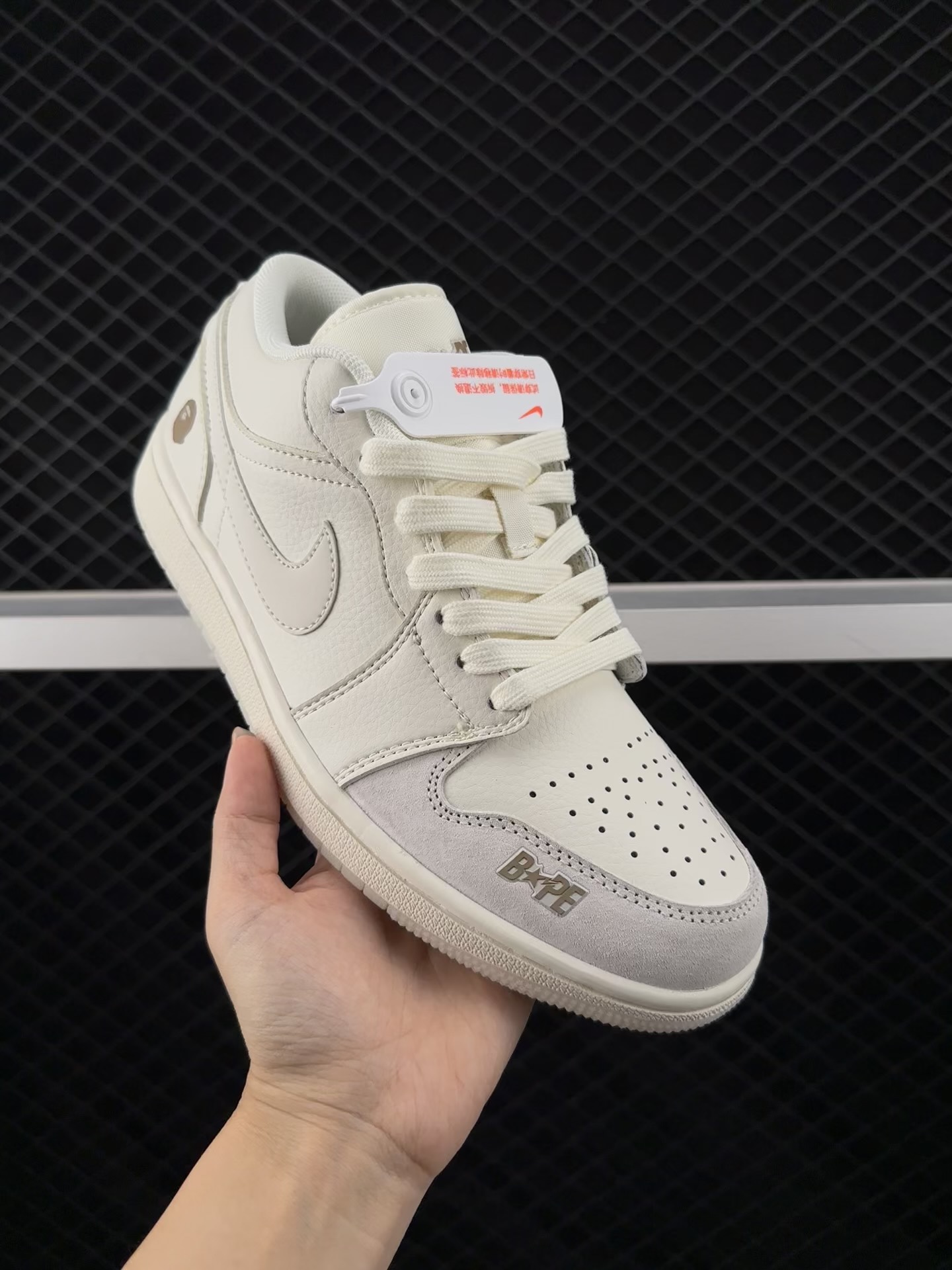 AAir Jordan  Low AJ1 乔1 BAPE联名-猪八拼接 高端定制 低帮篮球鞋 LJ6688-002#定制鞋盒 大厂纯原品质出货 超高清洁度 皮料切割干净无任何毛边 细节完1